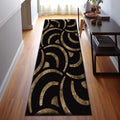 Mid-Century Runner, Geometric Leaf Design; 4 Designs, 2 Sizes