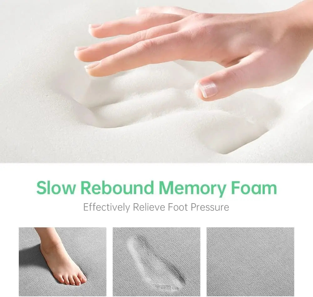 Super Absorbent Bath Mat, Non-Slip Memory Foam