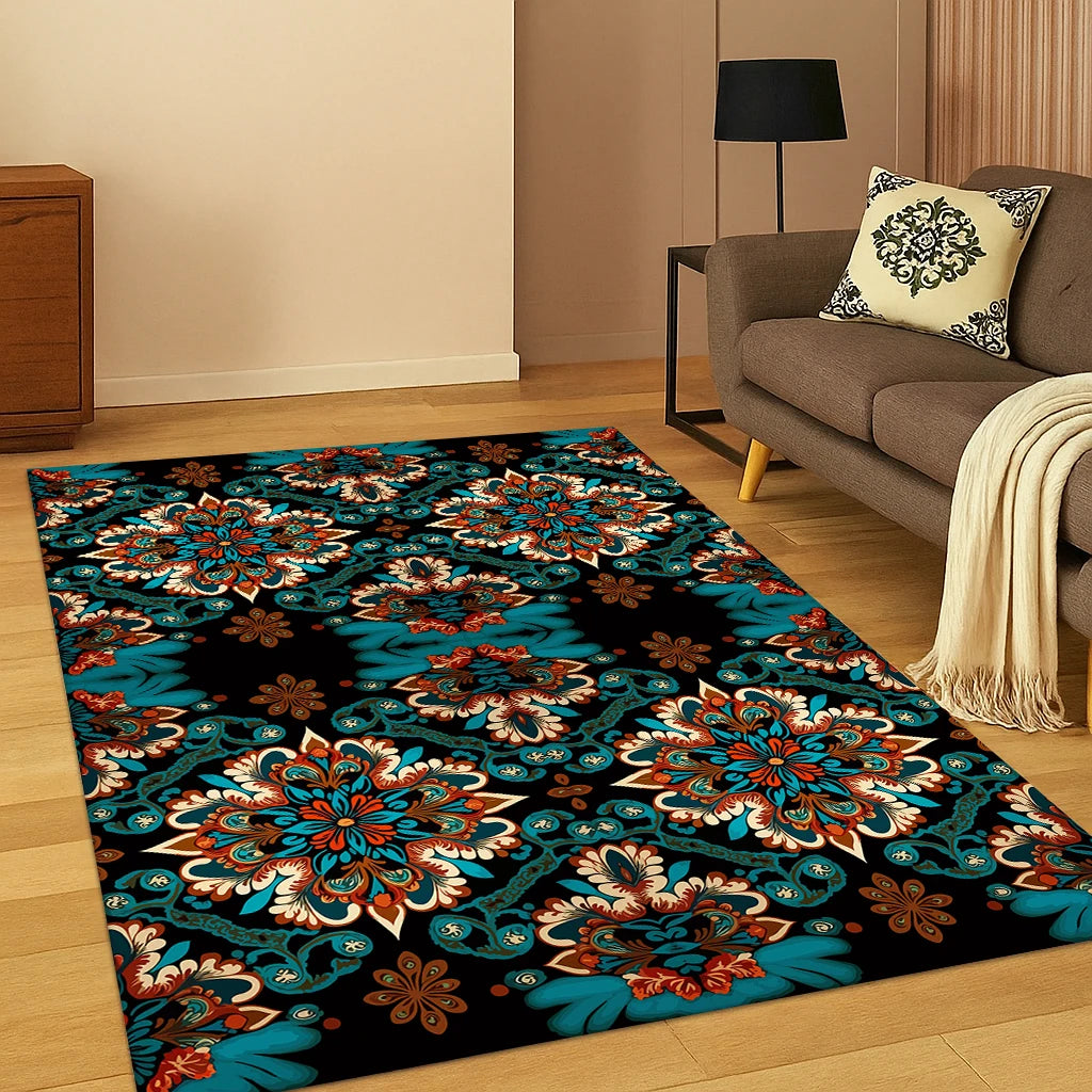 Luxurious Bohemian Geometric Carpet, 6 Styles, 5 Sizes