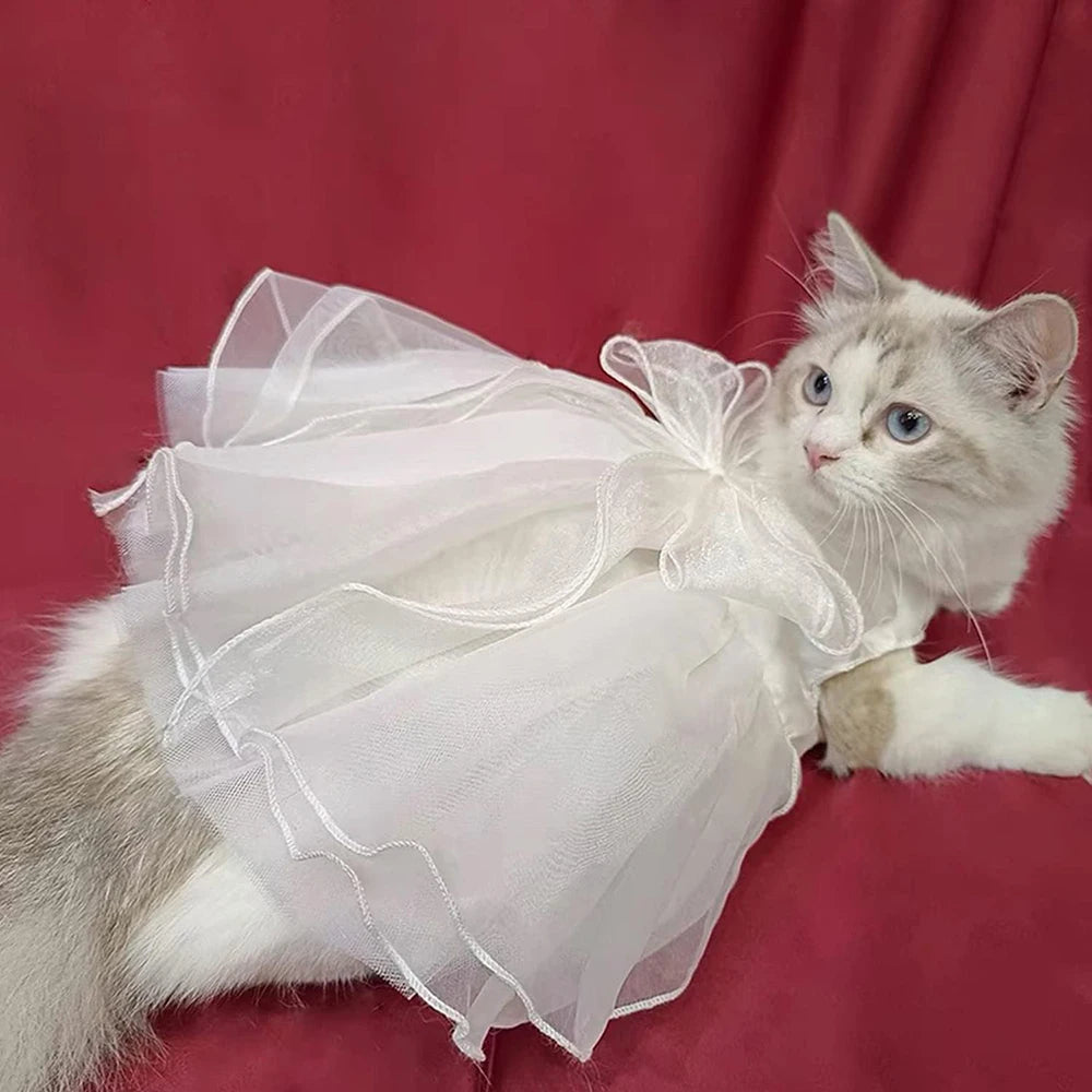 Luxury Cat/Dog Wedding Princess Dress