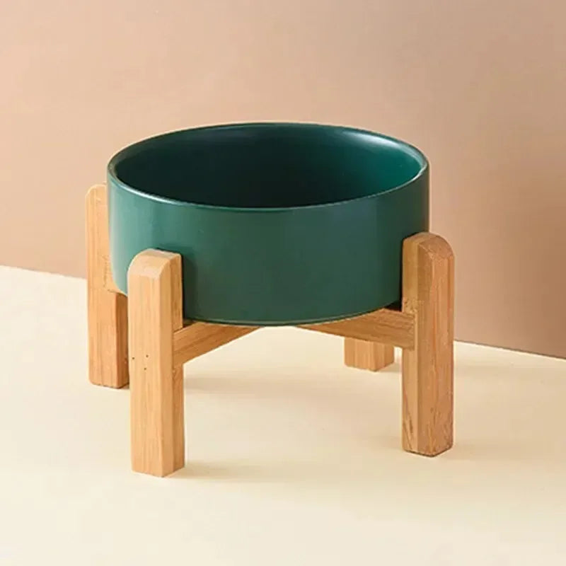 Pet Bowl Ceramic Elevated Food/Water Dish