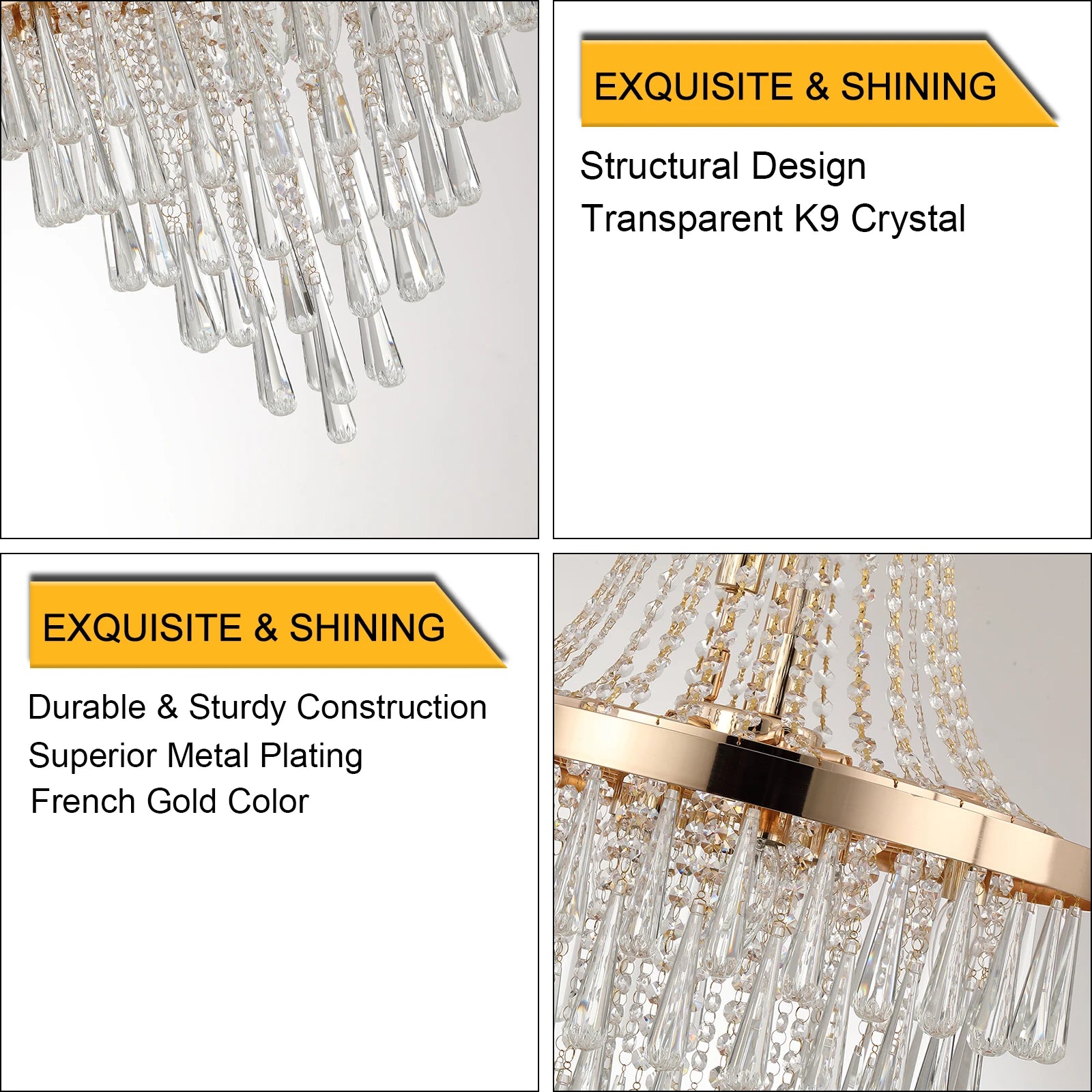 Large Luxurious Crystal Chandelier