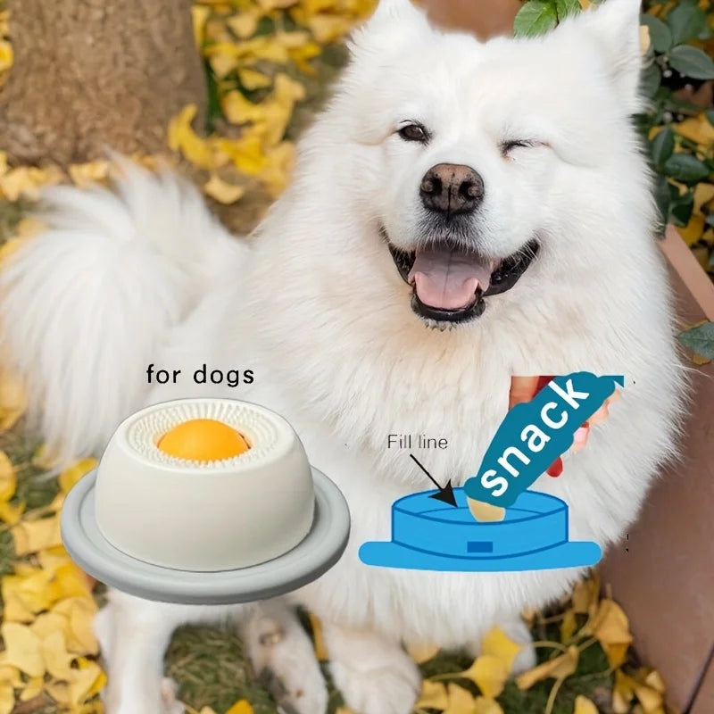 Licking Plate Slow Feeder; Interactive Snack Bowl