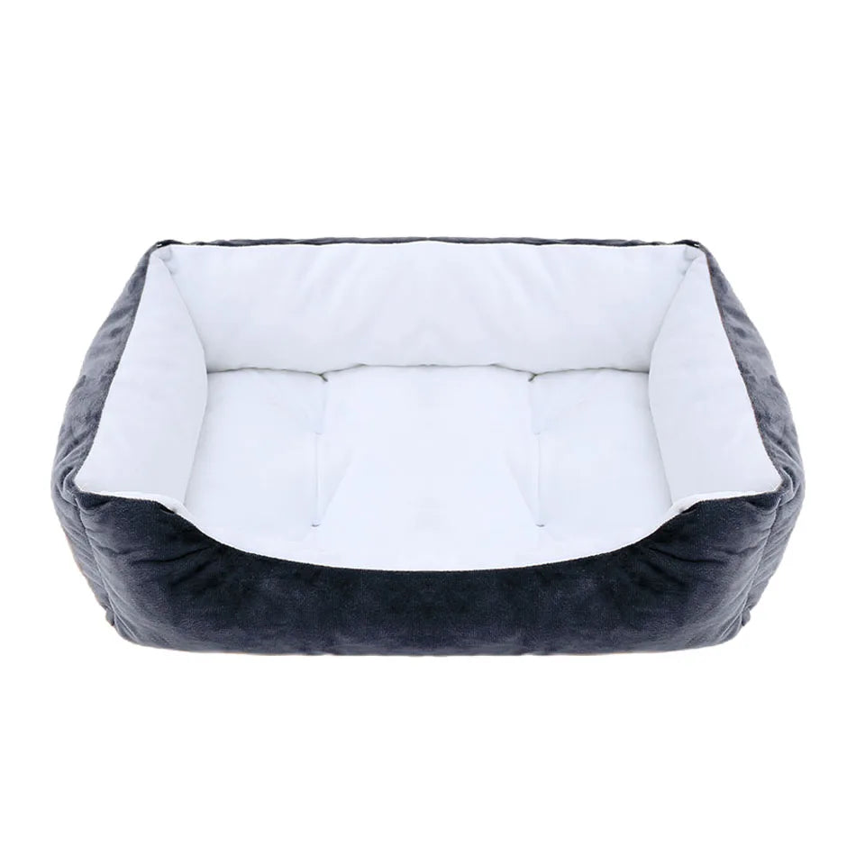 Pet Square Plush Calming Dog Bed