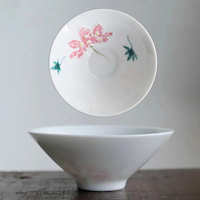Japanese Style Ceramic Sakura Wine Sets, Handmade