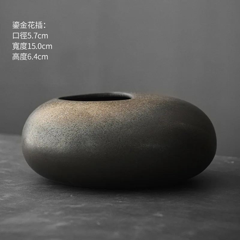 Japanese Style Abstract Pottery Vase