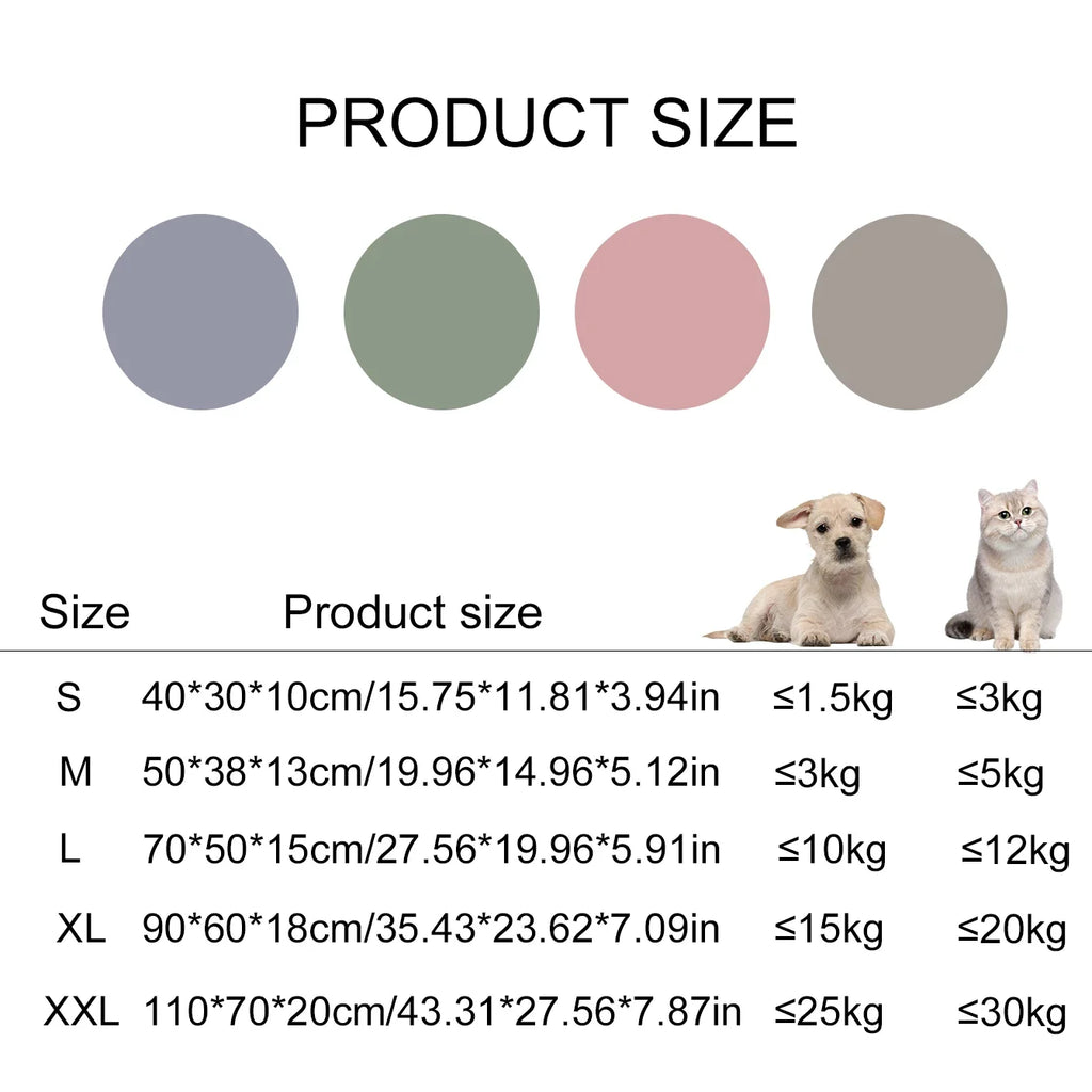 Pet Sleeping Sofa Large Plush Dog Bed