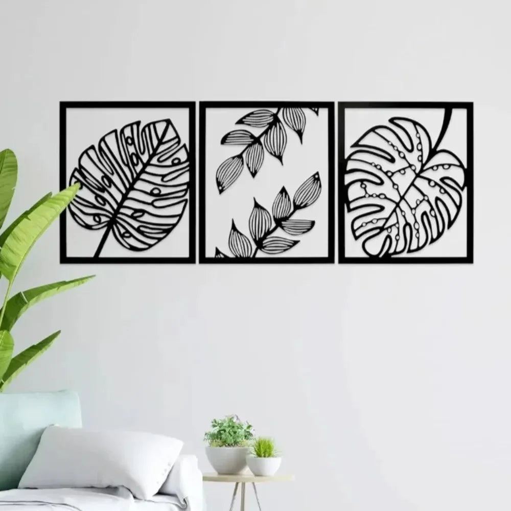 Set of 3; Gorgeous Modern Metal Wall Decor