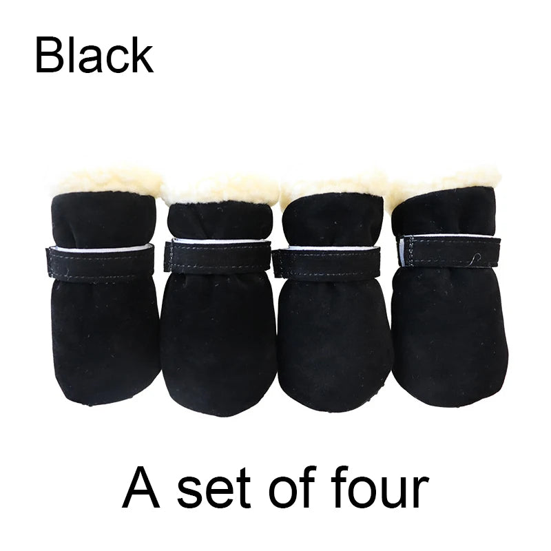 4Pcs Waterproof Warm Pet Dog Shoes