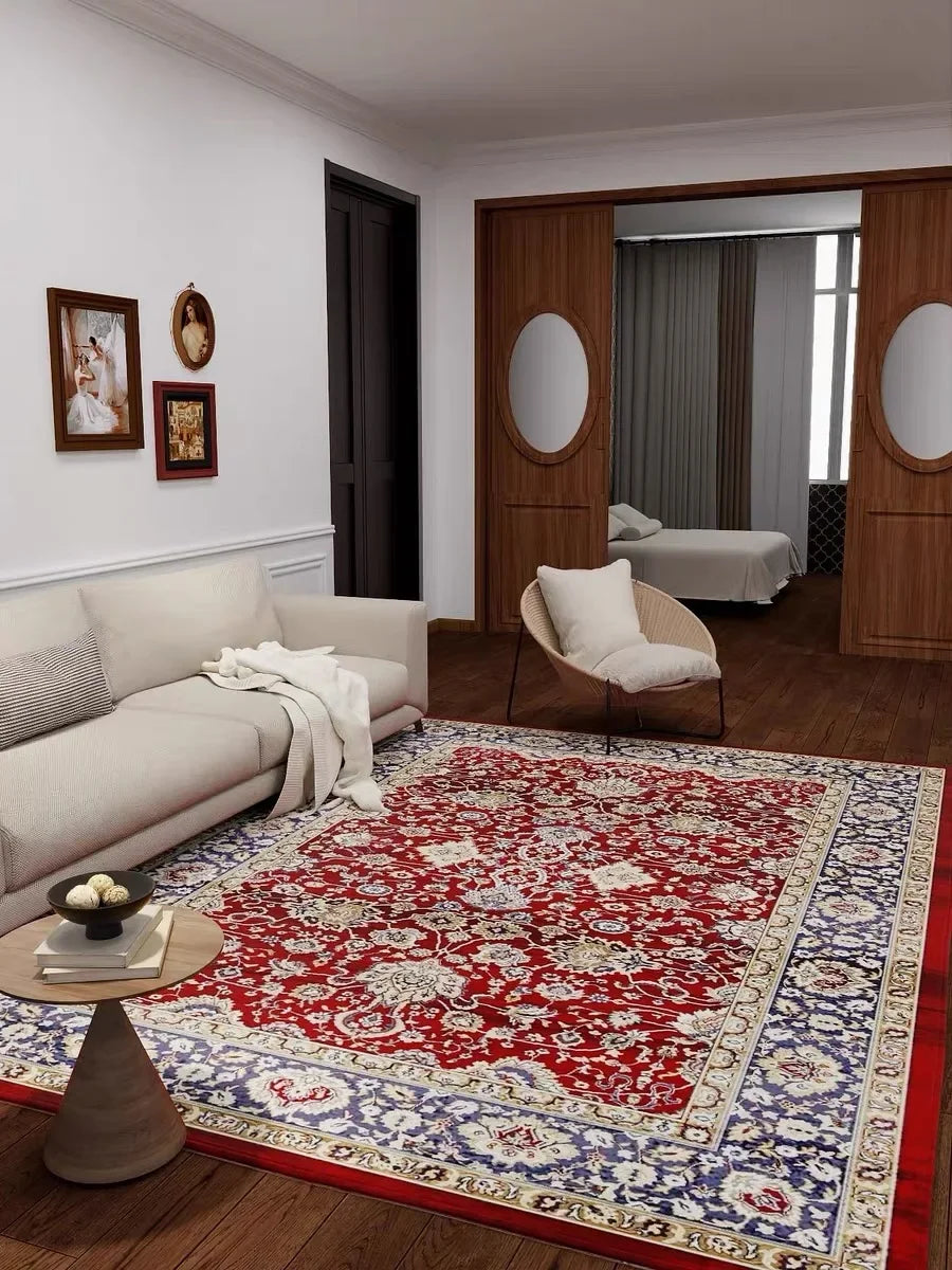Retro Thickened Persian Style Carpet; 3 Designs, 8 Sizes