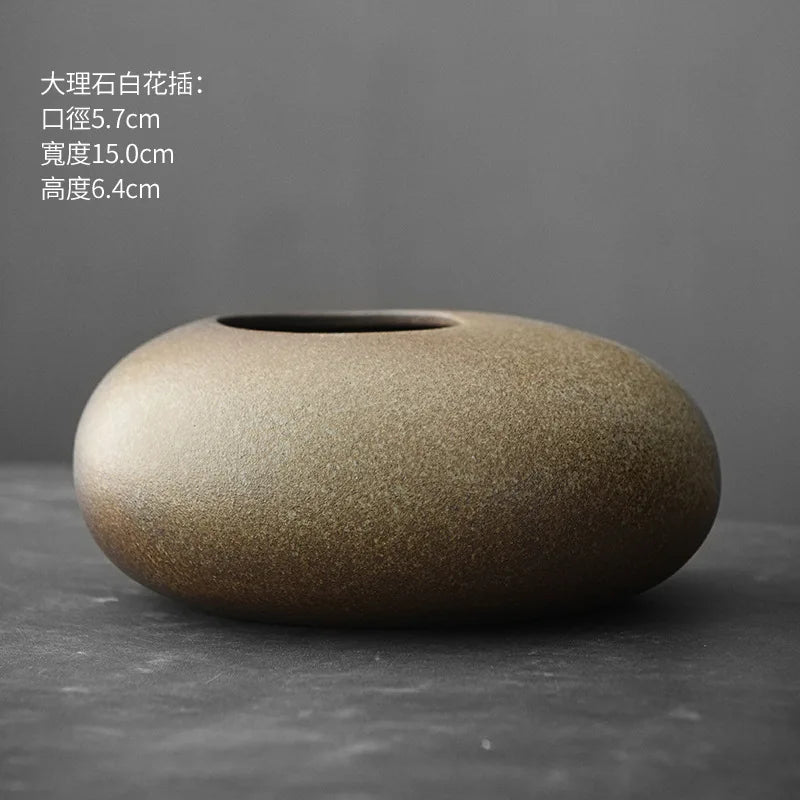 Japanese Style Abstract Pottery Vase