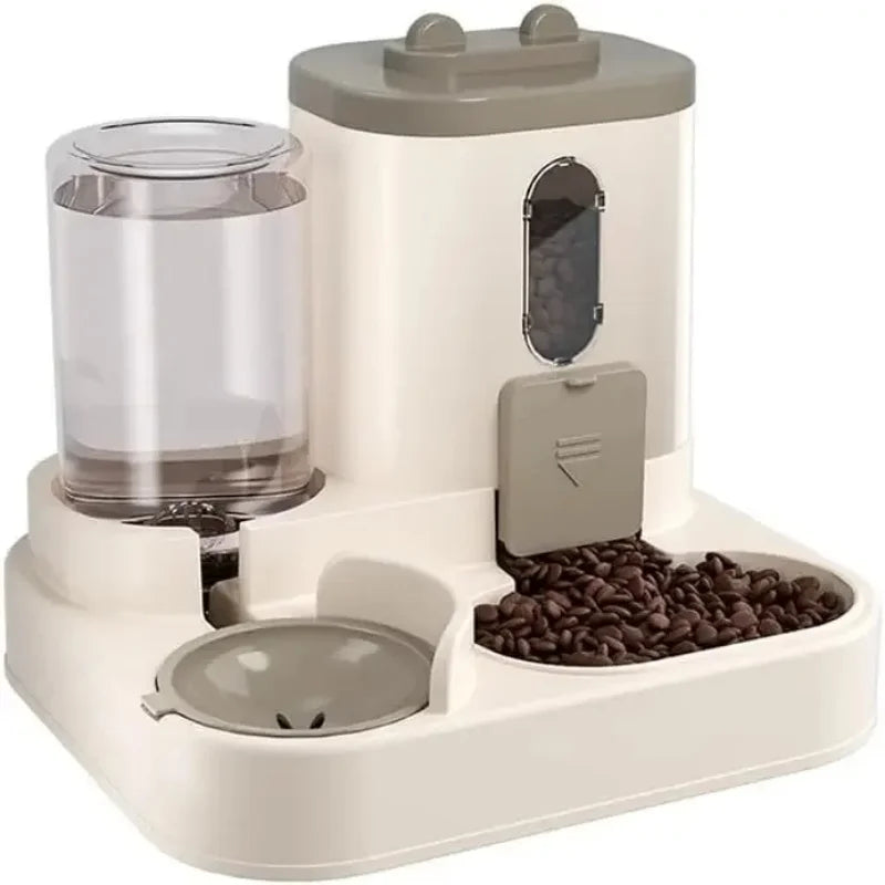 Dog/Cat Feeder & Waterer Set: Spill-Proof