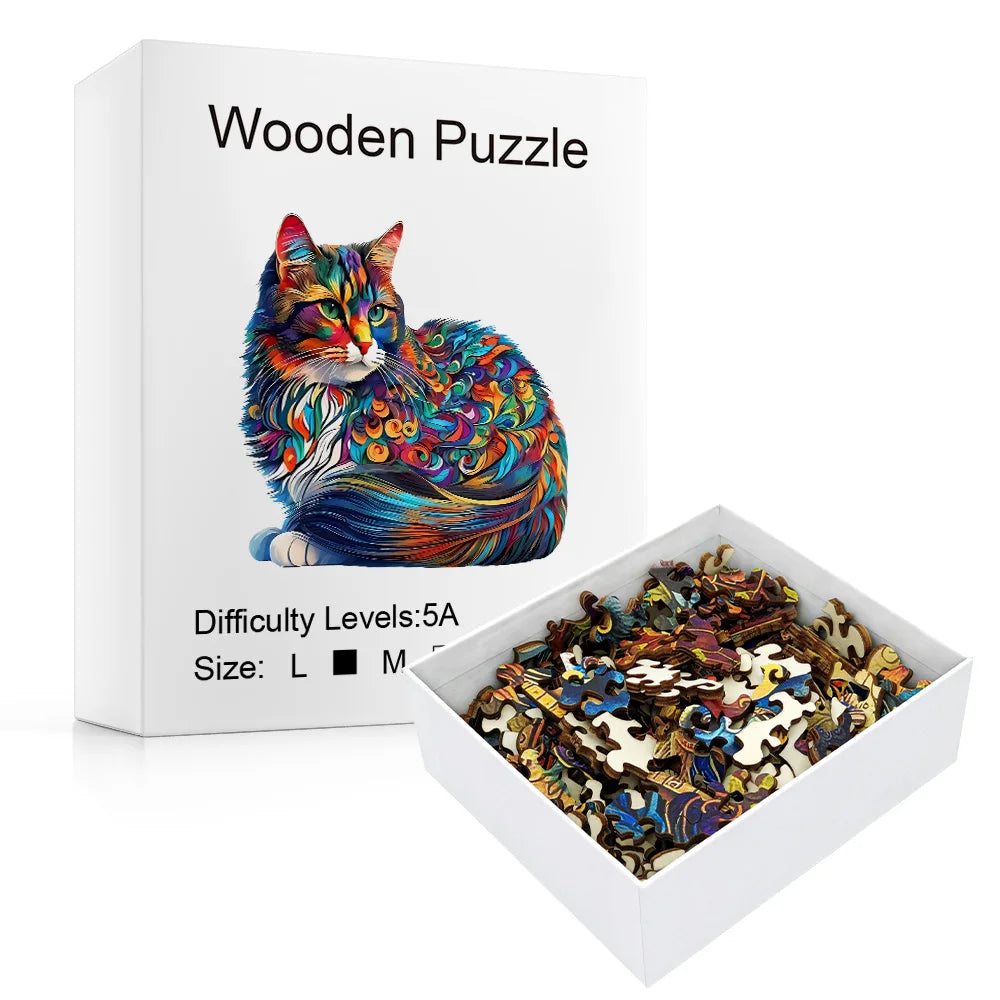 Adult Advanced Plywood Puzzle, Unique Animal Shapes