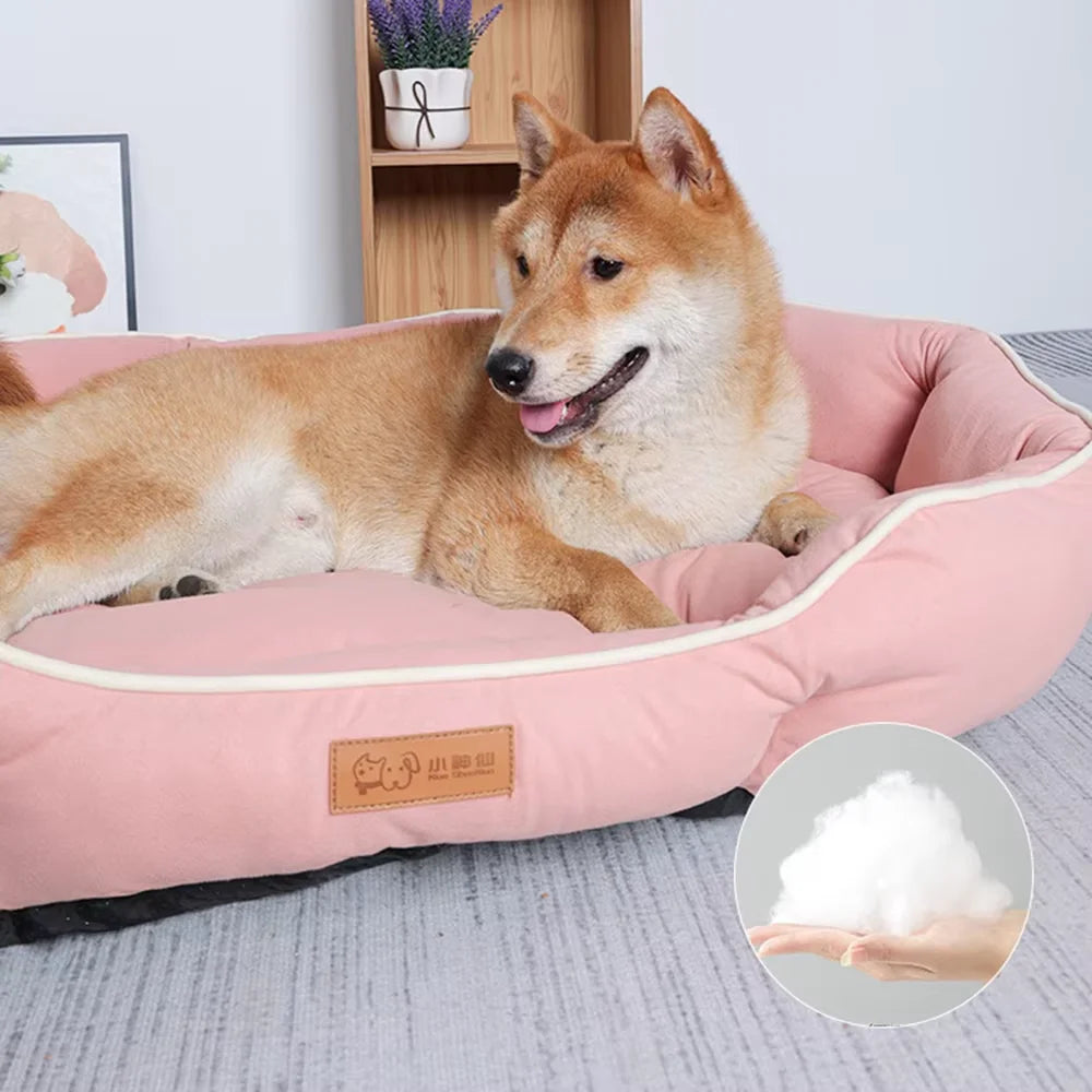 Pet Sleeping Sofa Large Plush Dog Bed