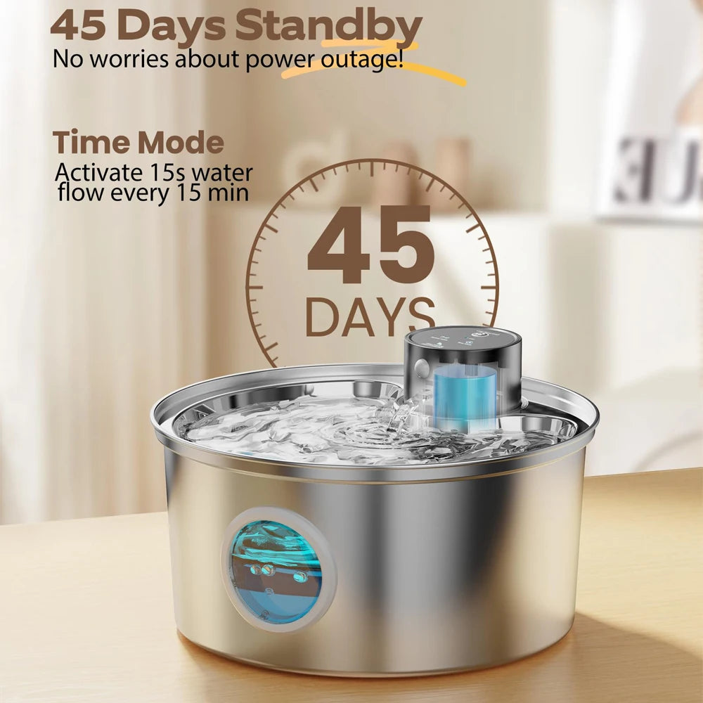 3.2L Dog/Cat Water Fountain, Auto Sensor
