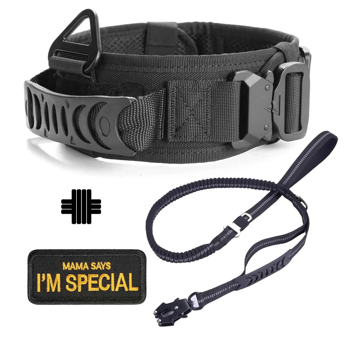 Military-Grade Tactical Dog Collar with Handle