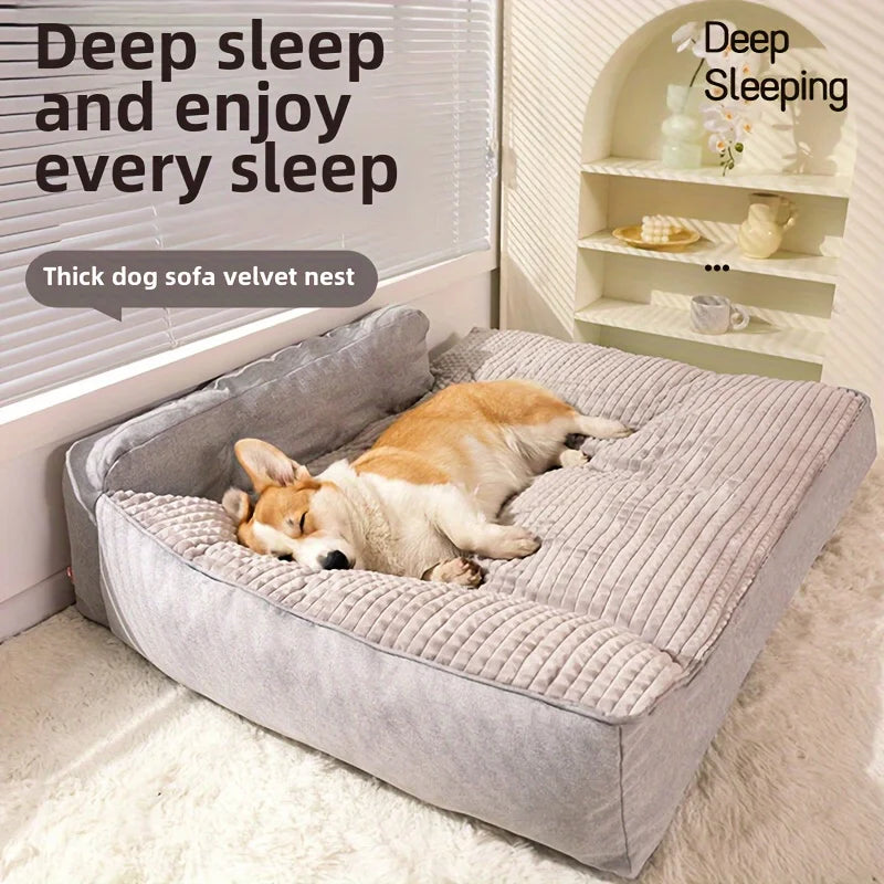 Sofa Style Pet Bed Removable, Washable Covers