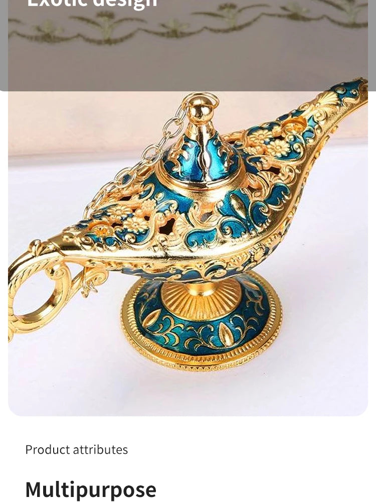 Exotic Aladdin Lamp, Unique Handcrafted Design