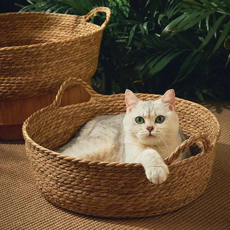 Handmade Bamboo Cat Bed Scratch Board