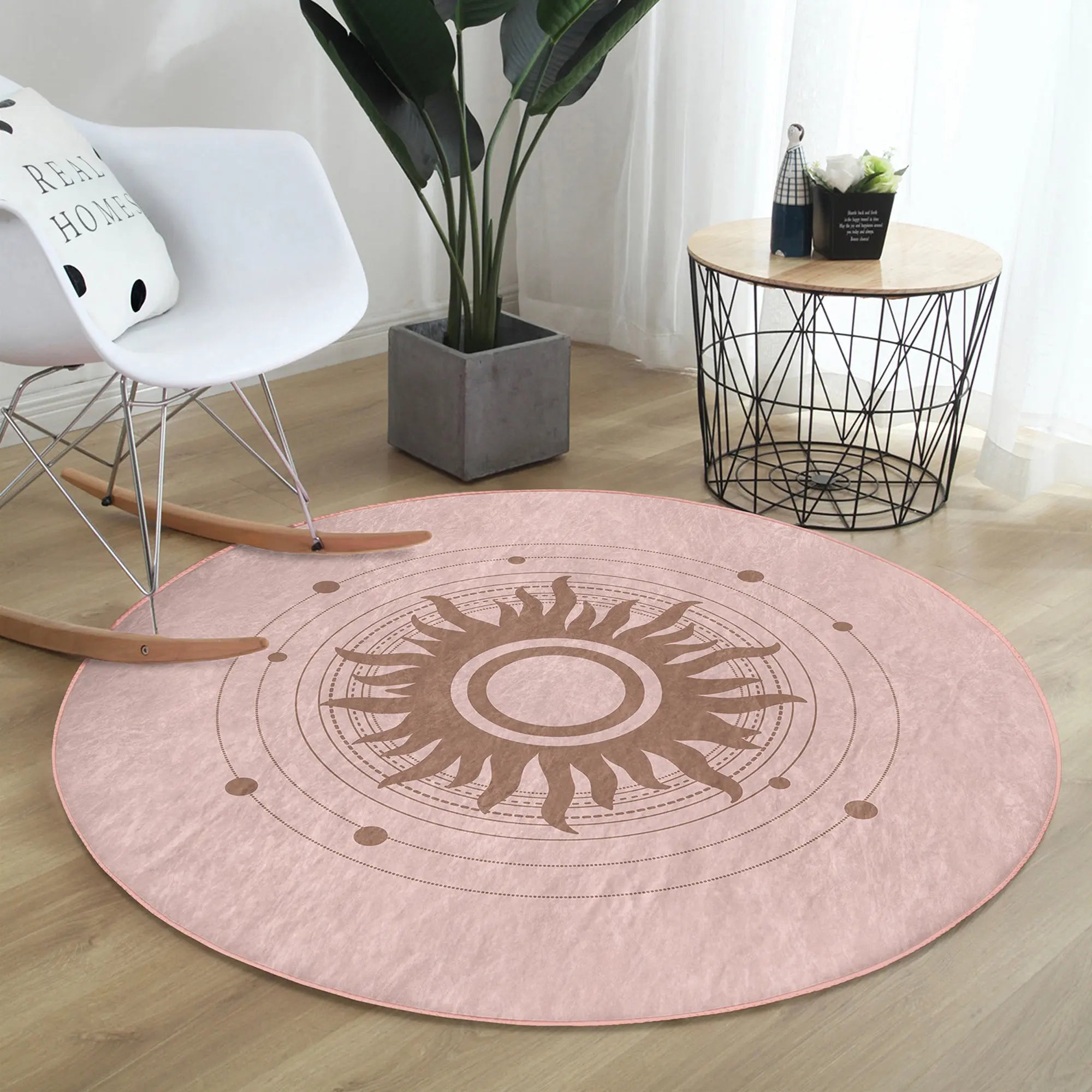 Spiritual Sun/Moon Mystic Rug; Non-Slip, 5 Designs, 2 Sizes