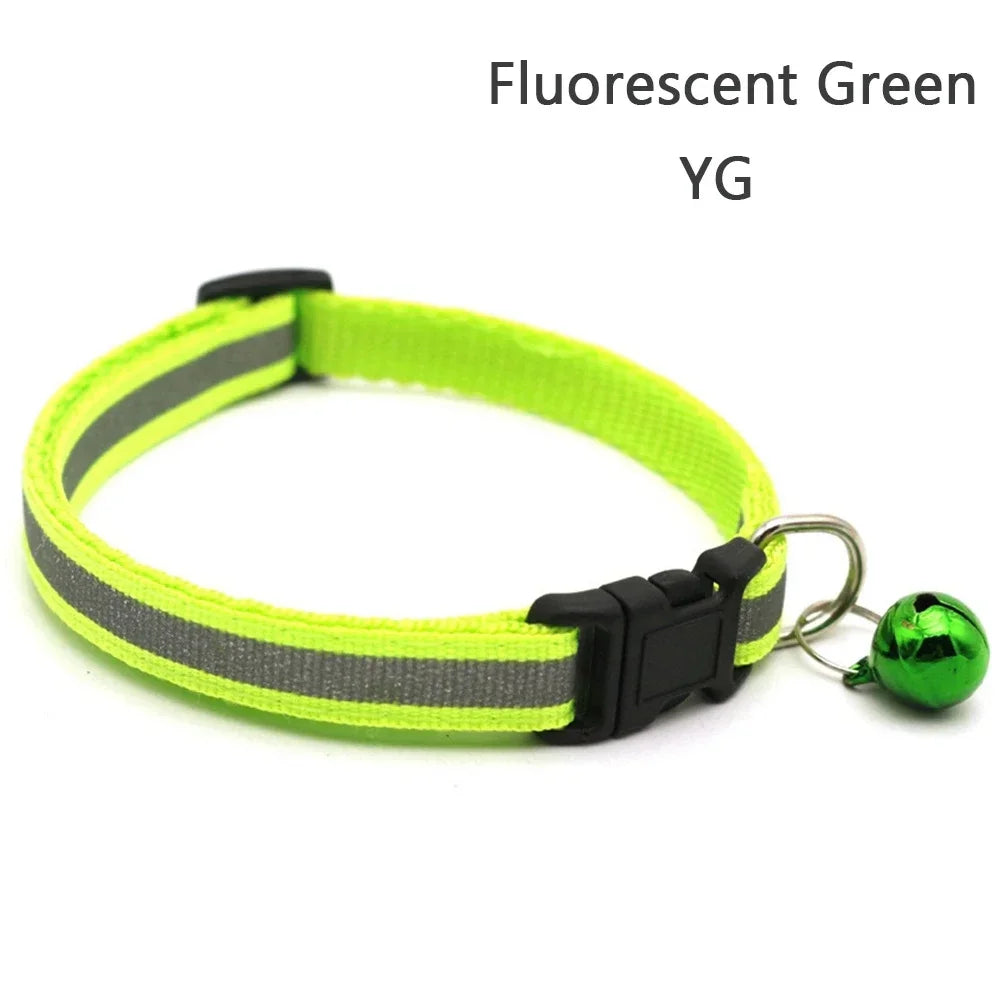 Reflective Night Safety Kitten Collar; Adjustable