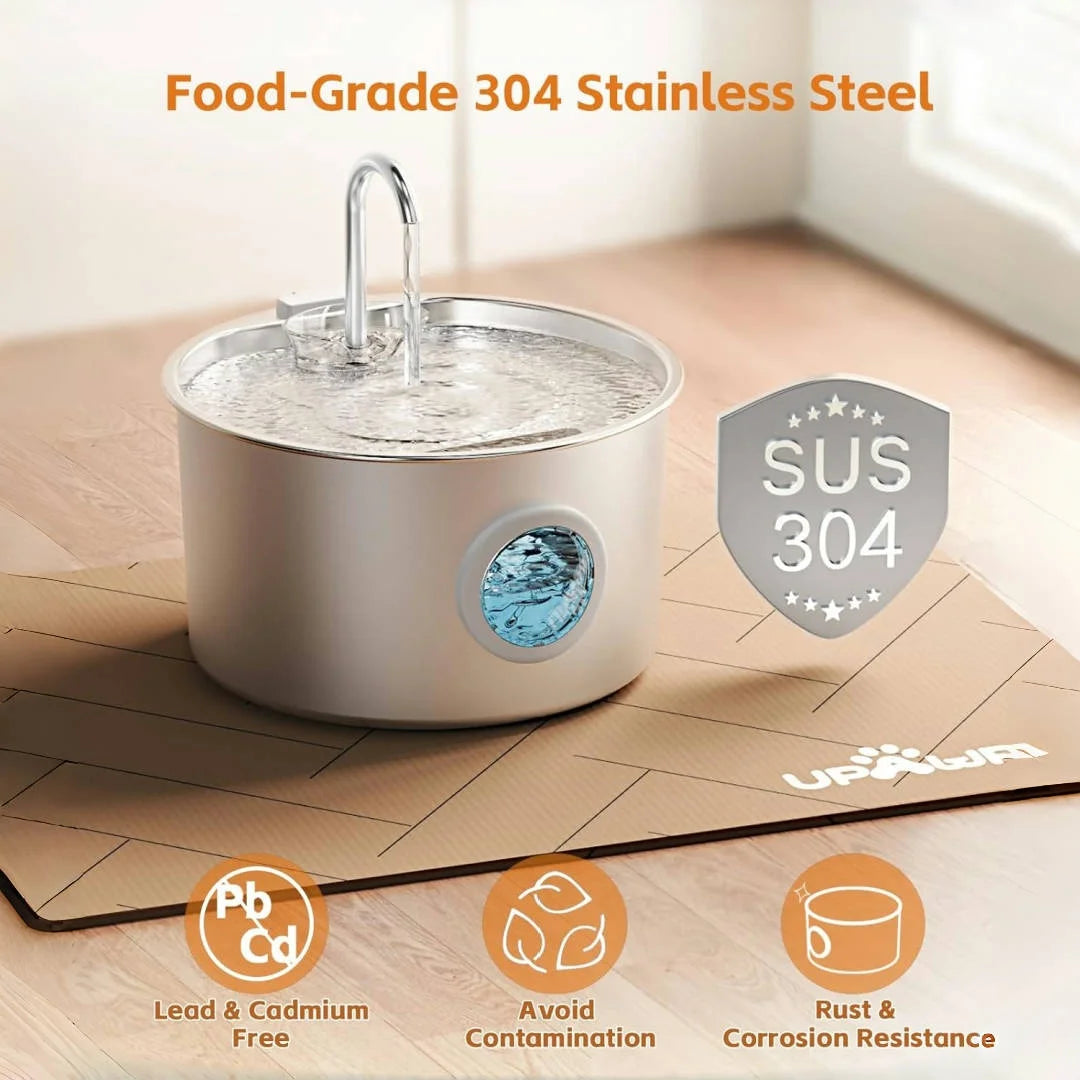 Stainless Steel Auto Pet Water Fountain;108oz