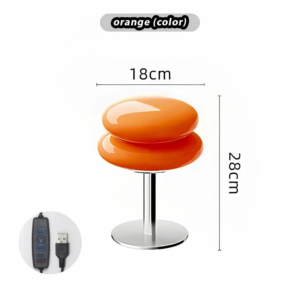 Glass Table Lamp with Atmosphere Trichromatic Dimming