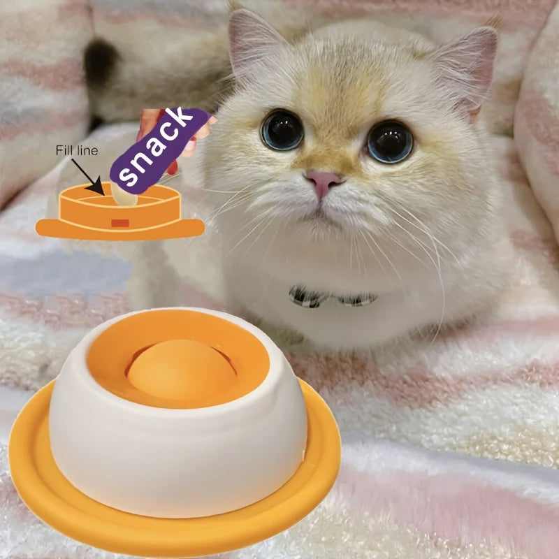 Licking Plate Slow Feeder; Interactive Snack Bowl