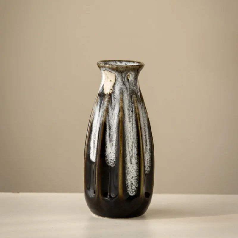 Handmade Japanese Retro Ceramic Kiln Glazed Vase