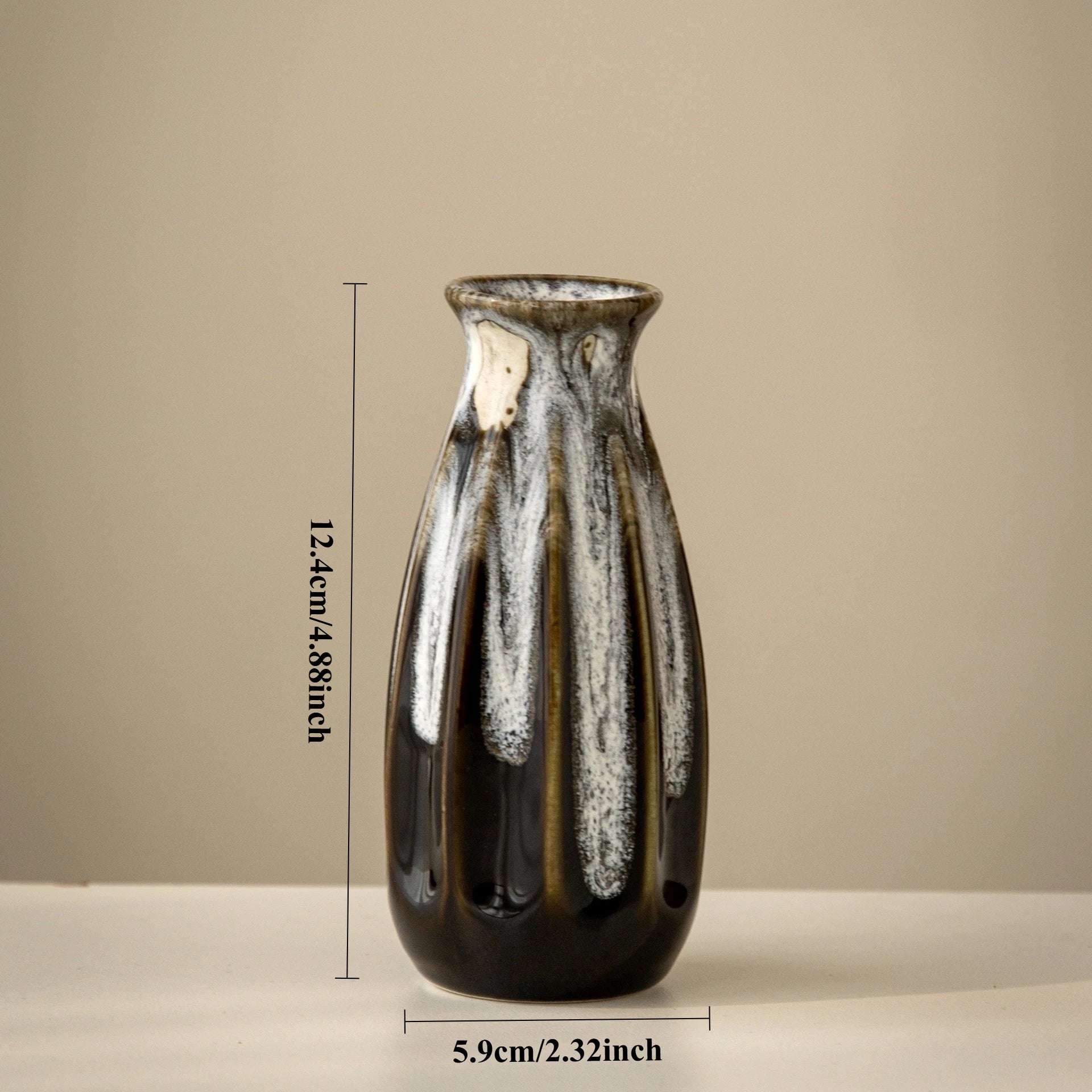 Handmade Japanese Retro Ceramic Kiln Glazed Vase