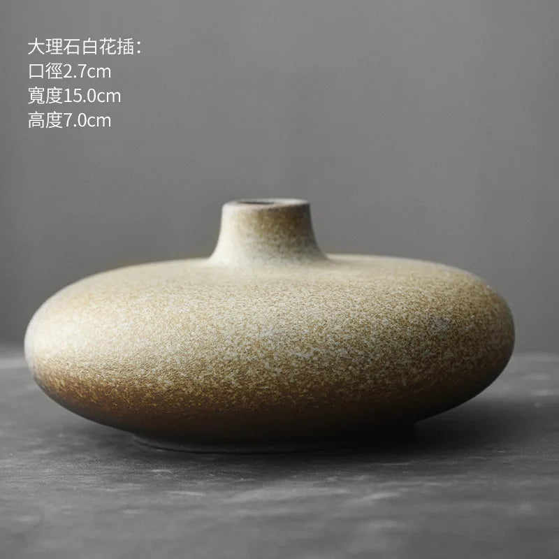 Japanese Style Abstract Pottery Vase