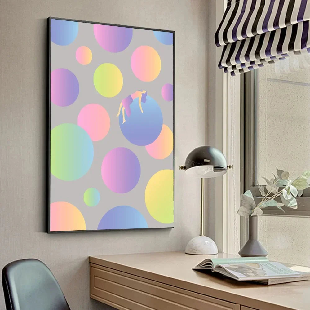 Gradient Halo Modern, Minimalist Canvas Wall Art