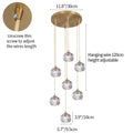 Crystal Pendant Lights; Customize Design Shapes,