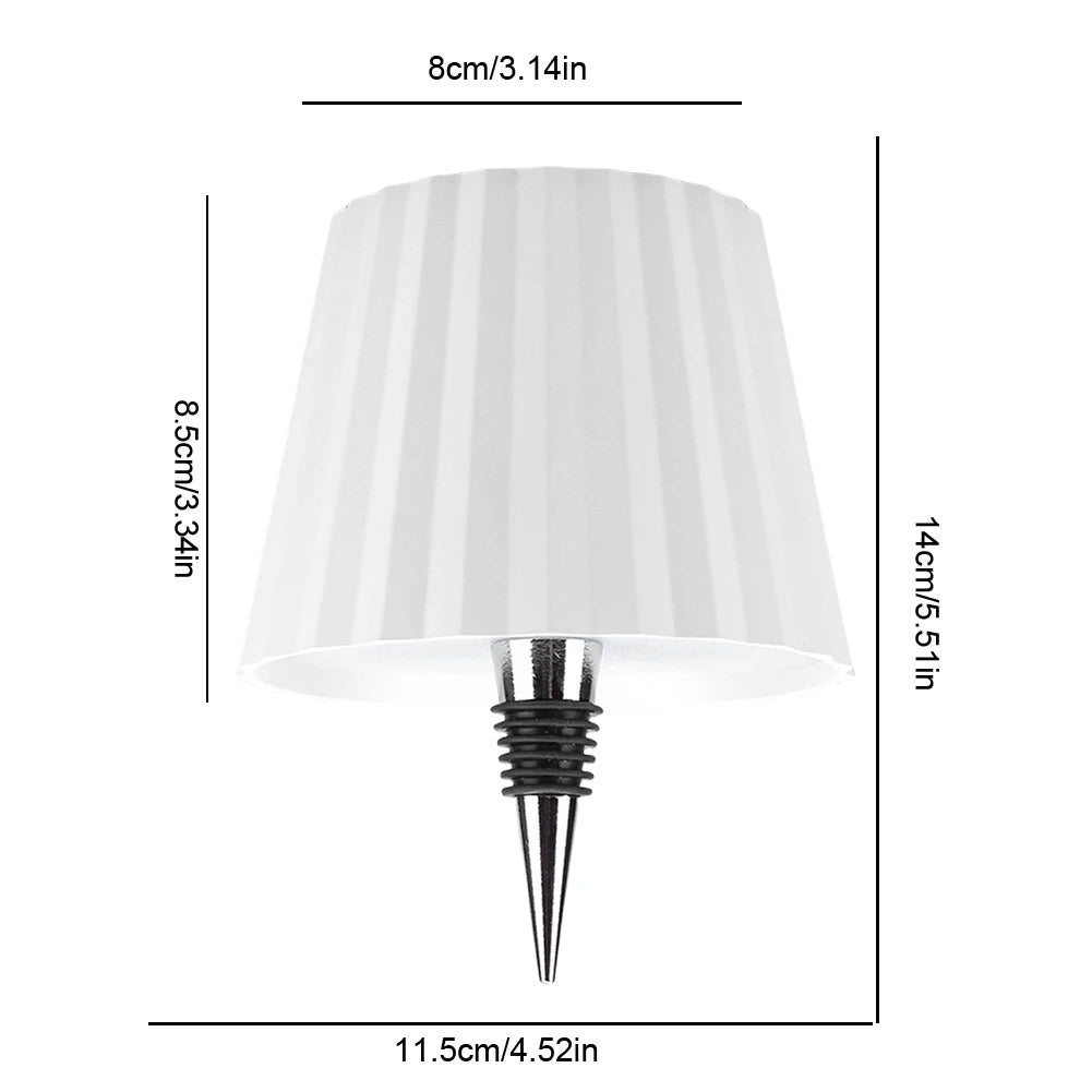 1Pcs Bottle Table Lamp, Wireless , Touch Control, 7 Styles