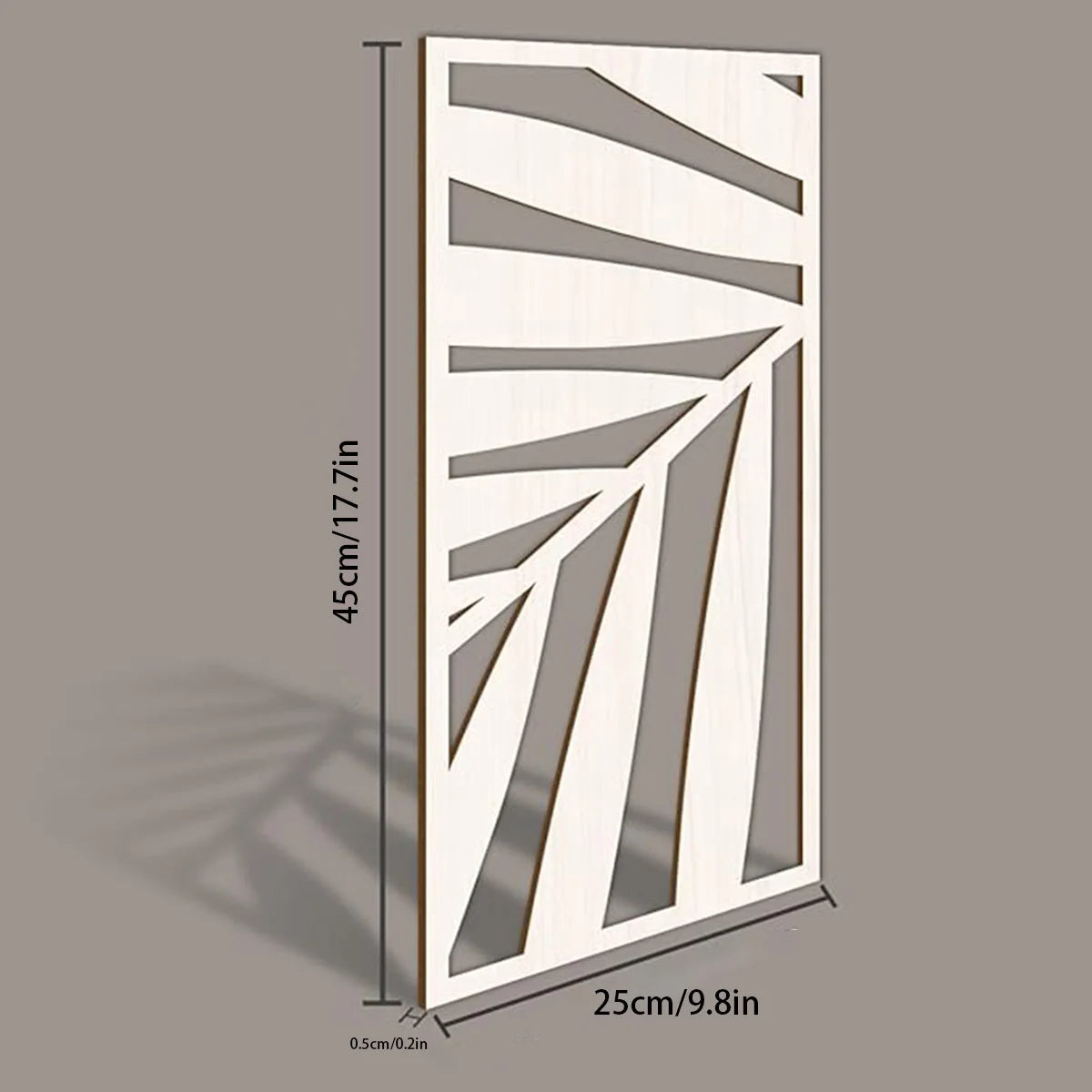 3pcs Hollow Wooden Leaf Wall Art Decoration