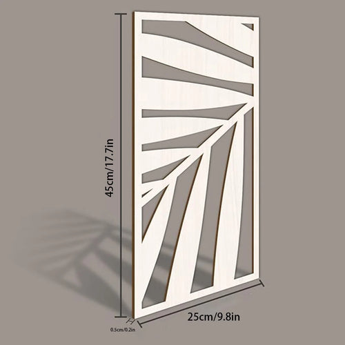 3pcs Hollow Wooden Leaf Wall Art Decoration
