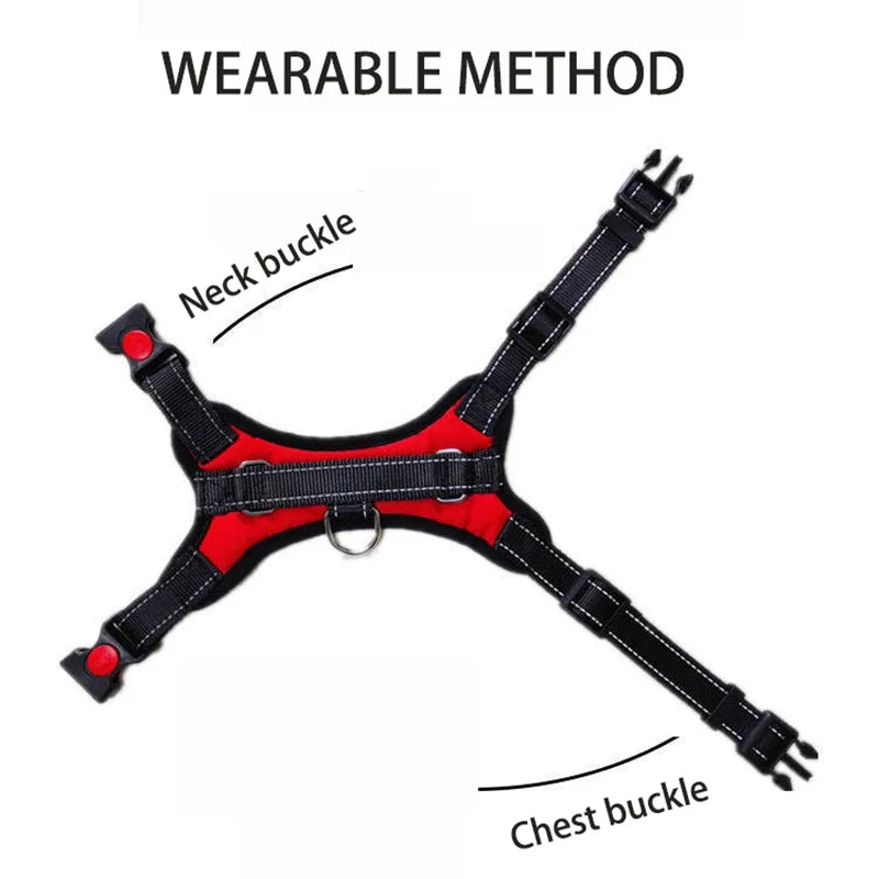 Dog Quick Release Adjustable Vest Harness