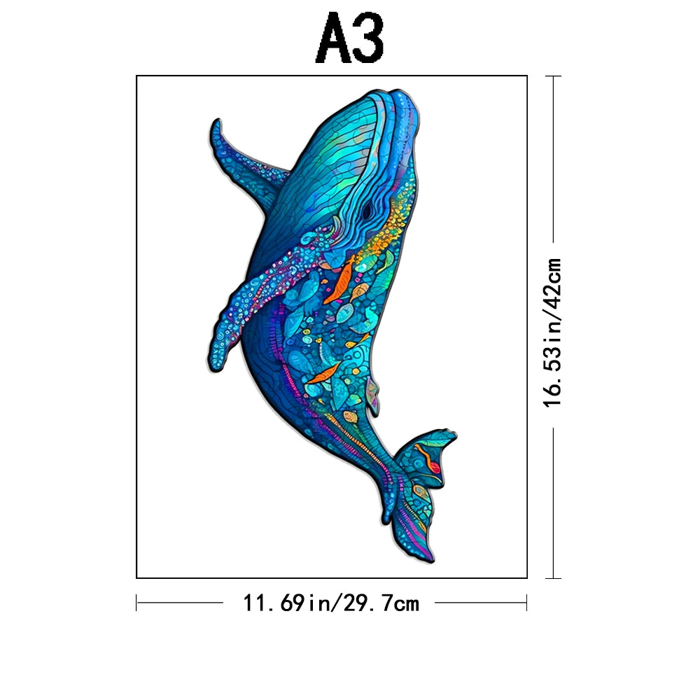 Adult Advanced Plywood Puzzle, Unique Animal Shapes