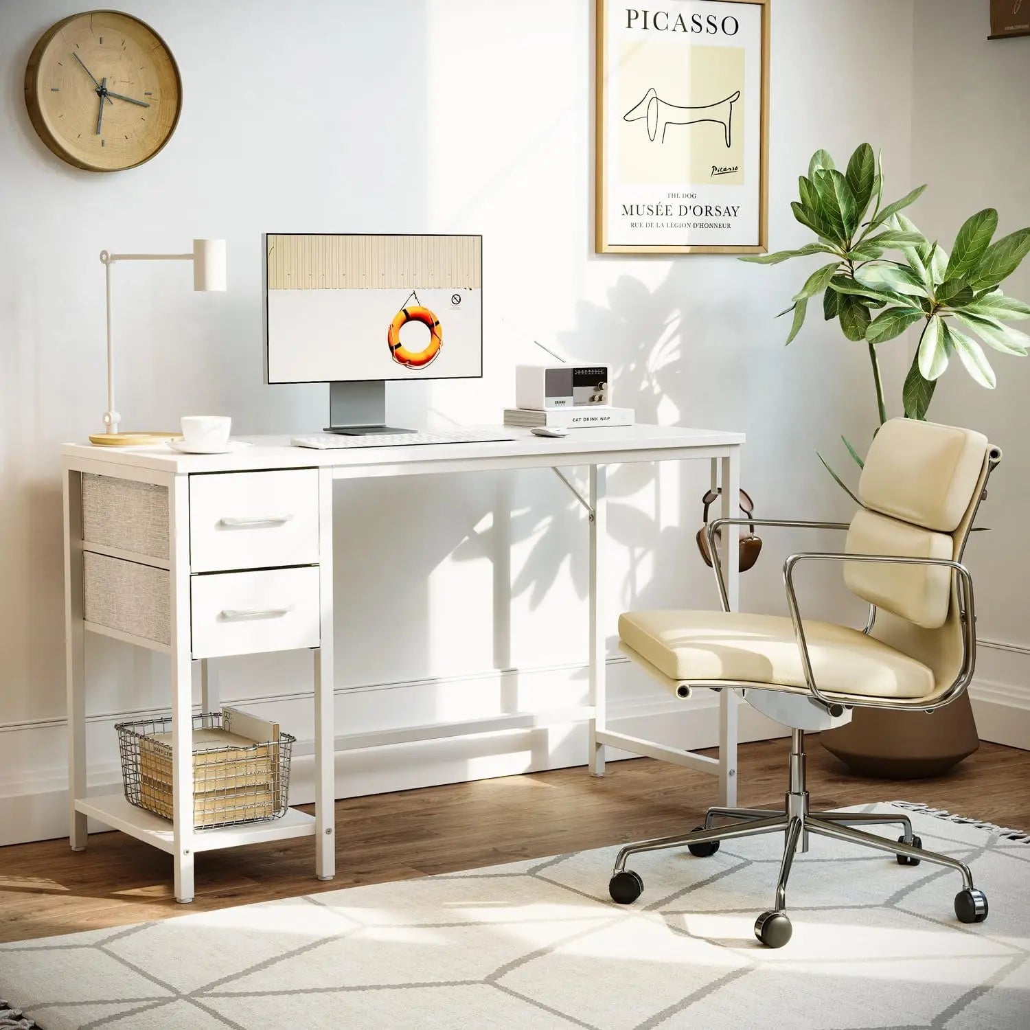 Desk with Reversible Design for Home Study or Gaming
