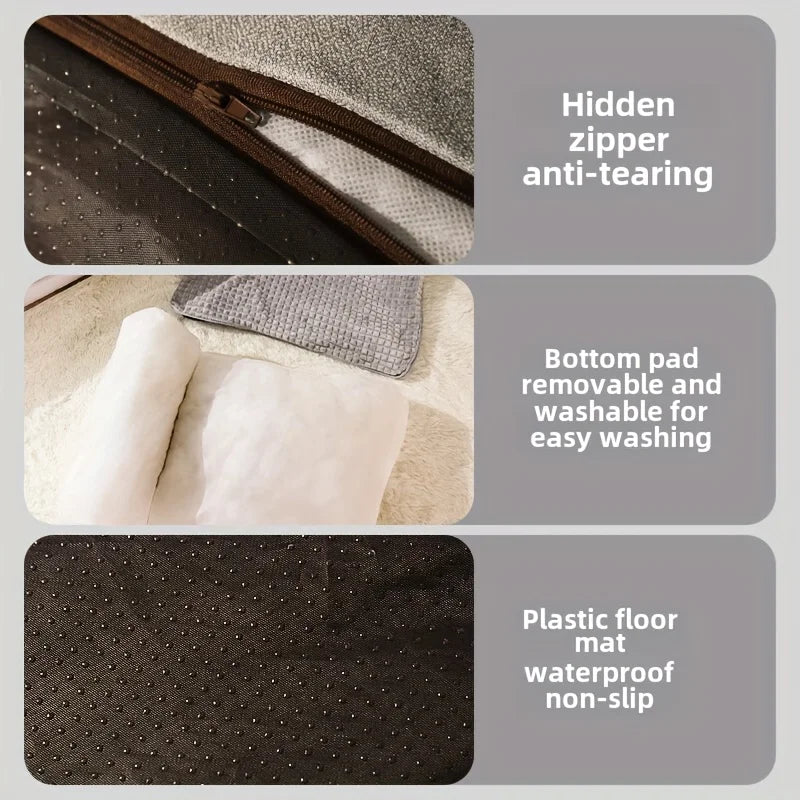 Sofa Style Pet Bed Removable, Washable Covers