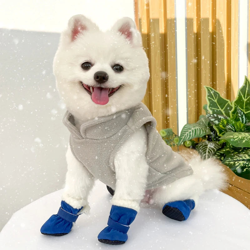 4Pcs Waterproof Warm Pet Dog Shoes
