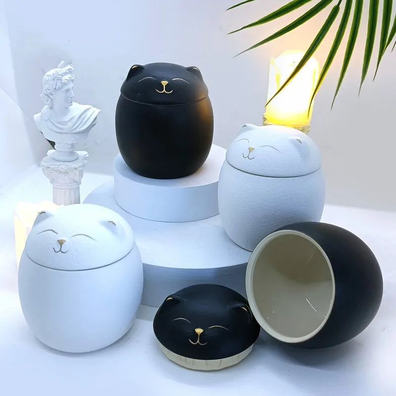 Memorial Cremation Urn for Pet Ashes, Handcrafted