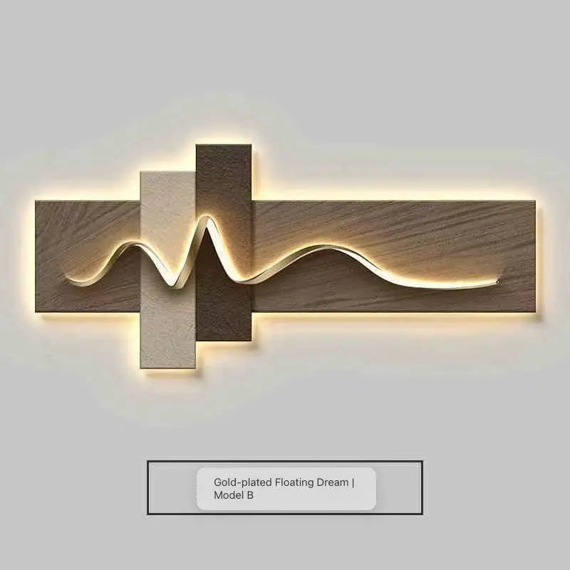 Luxury Modern Wall Art, LED Ambient Lighting