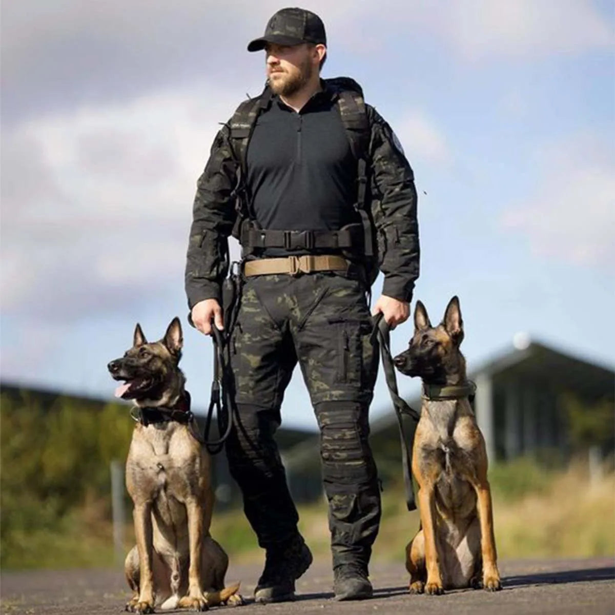 Military-Grade Tactical Dog Collar with Handle