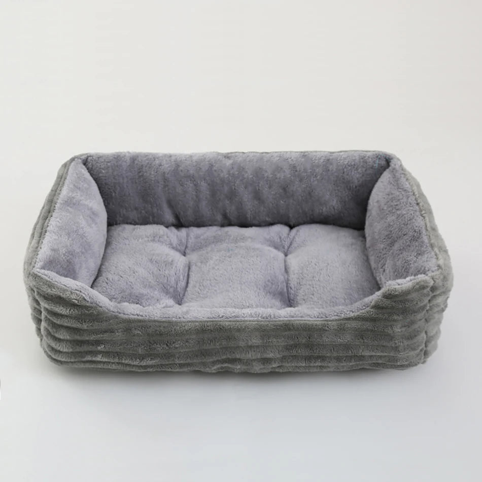 Pet Square Plush Calming Dog Bed