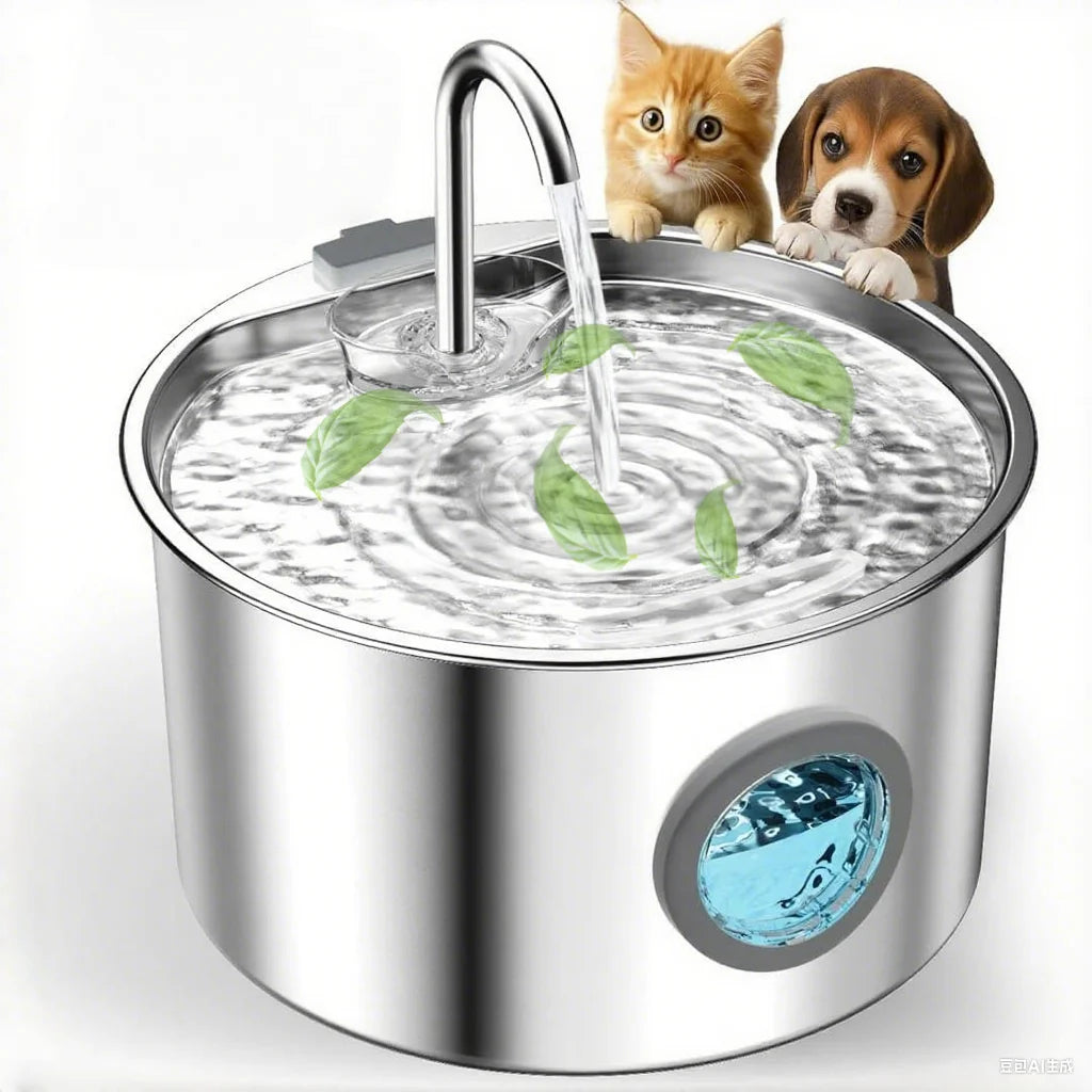 Stainless Steel Auto Pet Water Fountain;108oz