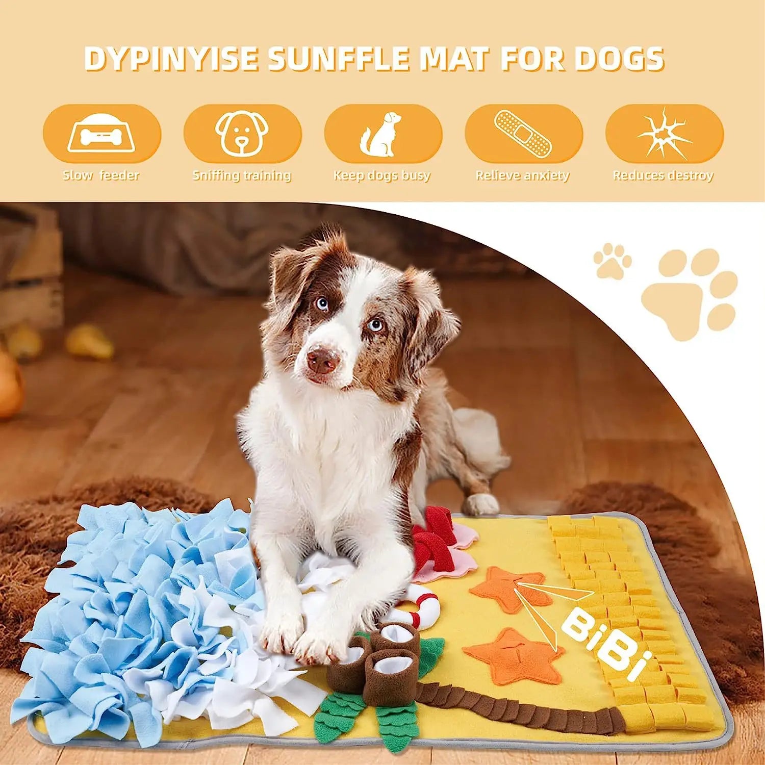 New Dog Sniffing Mat; Hidden Food Blanket