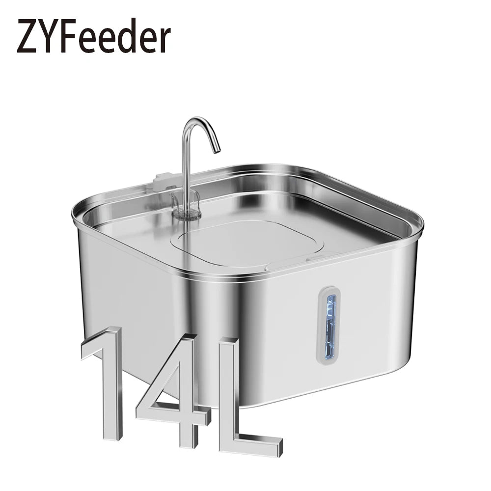 14L/7L Automatic Dog Water Fountain Stainless Steel