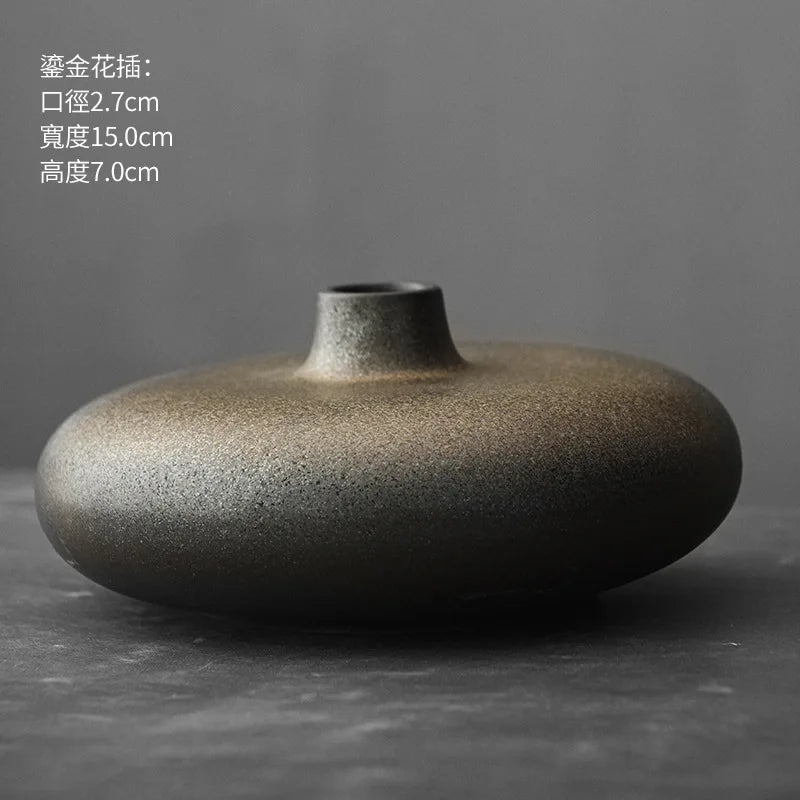 Japanese Style Abstract Pottery Vase