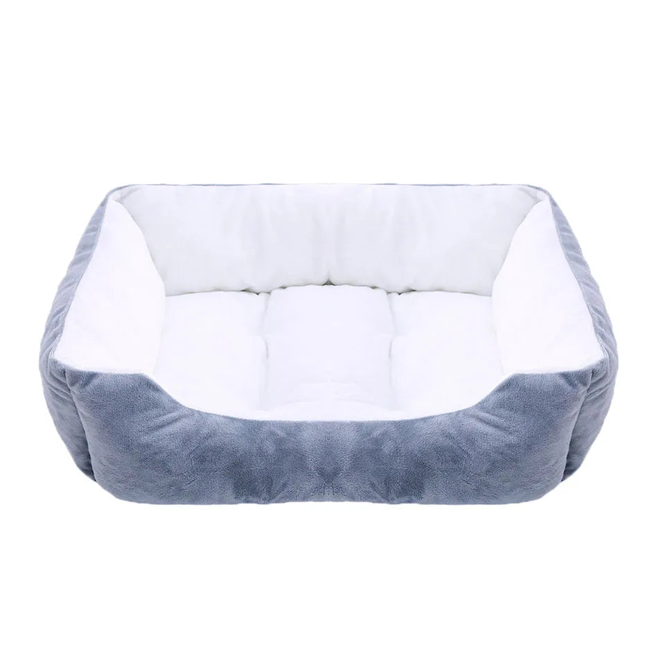 Pet Square Plush Calming Dog Bed